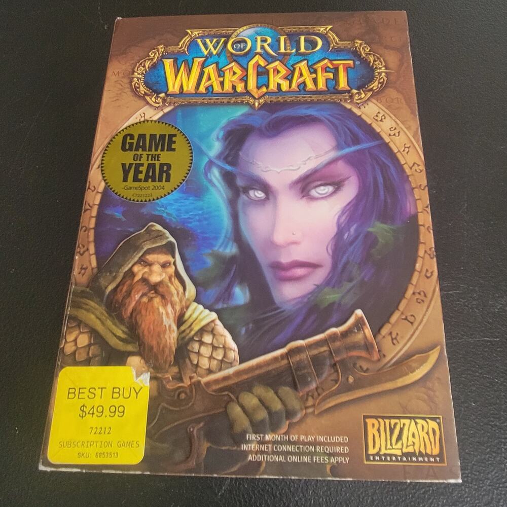 PC Game‎ World of Warcraft 2004 release Macintosh version included Game of Year